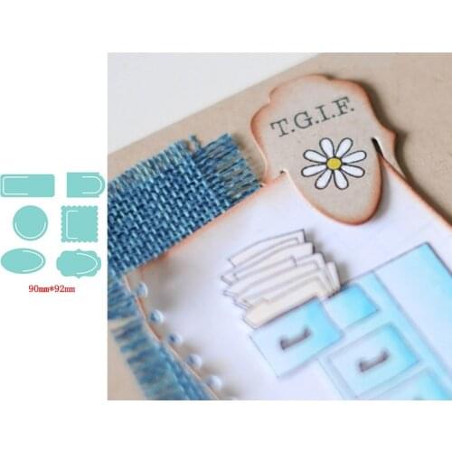 Graceful Small Item Elegant Rectangular Figure Corner Suit Metal Cutting Dies For DIY Scrapbooking Paper Cards Crafts New 2019