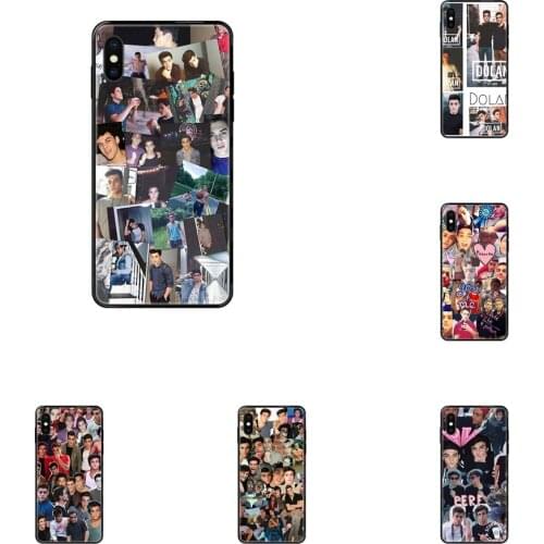 Dolan Twins Collage For Huawei P8 P9 P10 P20 P30 P40 P Smart Lite Plus Pro 2017 2019 Loving Black Soft TPU Cell Phone Case Cover