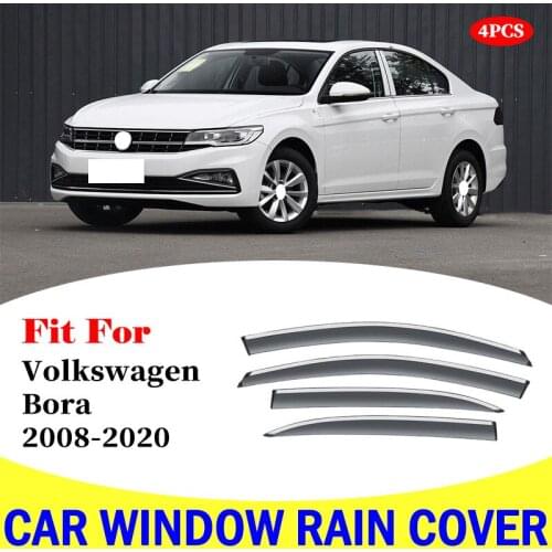 For Volkswagen Bora 2008-2012 window visor car rain shield deflectors awning trim cover exterior car-styling accessories parts