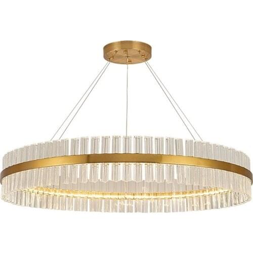Moder chandelier light luxury living room lamp Nordic crystal chandelier atmosphere modern minimalist creative restaurant lamps