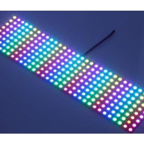 WS2812B 8x32 Module Matrix Screen LED Digital Flexible DC5V Individually Addressable Panel Light WS2812