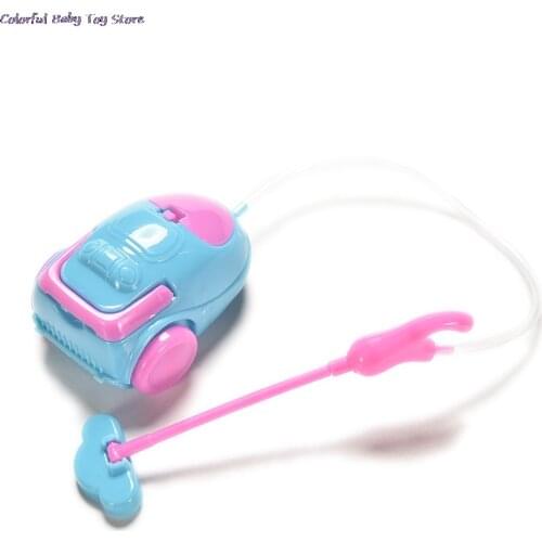 Mini Children Baby Girl Doll House Furniture For Kelly Dolls Vacuum Cleaner For Barbie Dolls Kids Toy