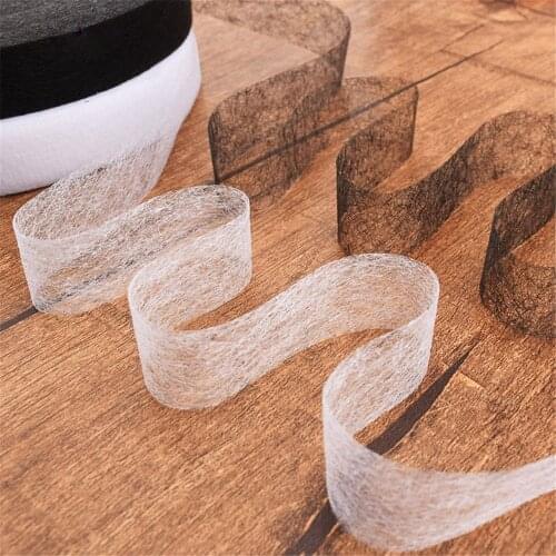 New Single/Double Sided Adhesive Fabric DIY Accessories Cloth Wonder Web Iron On Hemming Tape Clothes Sewing Turn up Hem 50/100