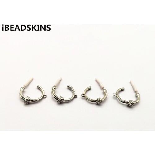 New arrival! 20x17mm 100pcs C-shape earring stud for Hand made Earring DIY parts,Jewelry Accessories,Findings&Components