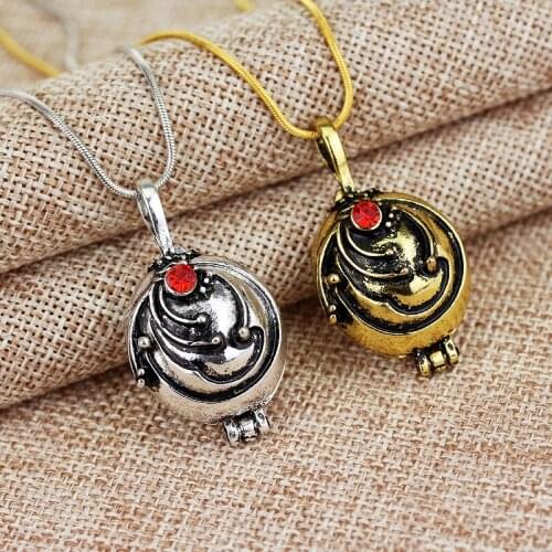 The Vampire Diaries Necklace Elena Gilbert Pendant Photo Locket Jewelry Verbenae Snake Chain Necklaces Gifts for Men and Women