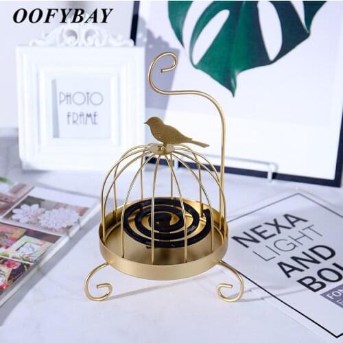 Nordic Iron Retro Mosquito Coils Holder Cat Design Incense Rack Craft Office Desktop Ornaments Home Decoration Furnishings