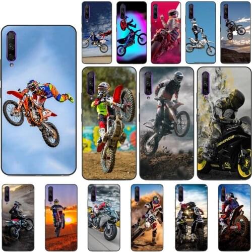 YNDFCNB cool Motocross moto Soft Phone Case Capa Huawei Y5 II Y6 II Y5 Y6 Y7 Prime Y7Plus Y9 2018 2019