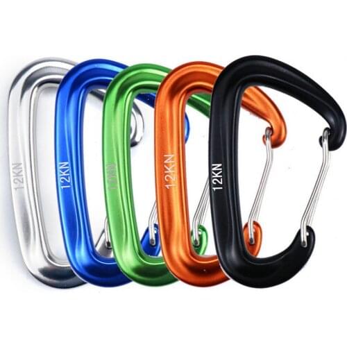 Locking Clip Convenient Ergonomic Design Expertly Crafted Aluminum Alloy Carabiner for Mountaineering Outdoor Sports Tools