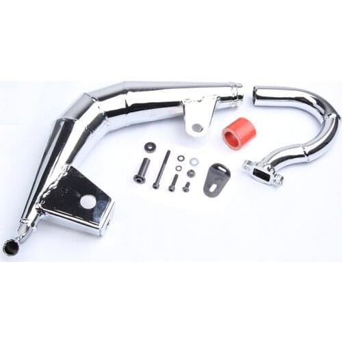 1/5 scale gas rc car parts LT truck parts LT SIDE Exhaust pipe Chrome 870382