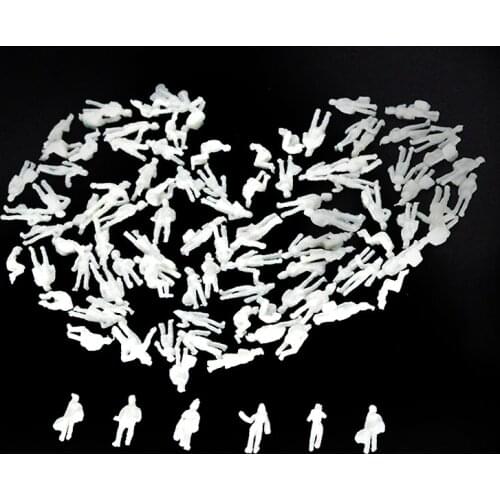 200pcs 1/300 Model People White Figure Scale For Architectural Building Road Landscape Sand Table Layout Diorama