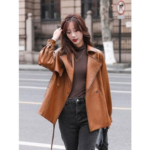 Женские кожаные куртки ANYIN China At AliExpress