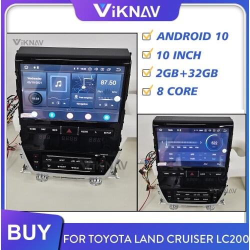 For Toyota Land Cruiser LC200 2007-2013 2014 2015 2016 2017 2018 2019 android car radio multimedia player head unit
