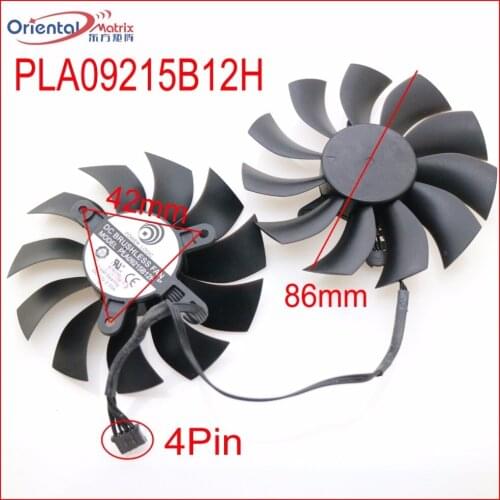 Free Shipping PLA09215B12H 12V 0.55A 86mm 42*42*42mm 4Pin Graphics Card Cooling Fan