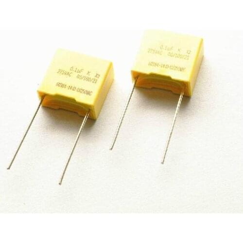 Free shipping safety capacitor 275V 104K 0.1UF 100NF pitch 40mm 10pcs/lot
