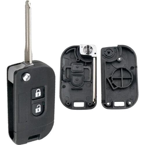 2 Button Flip Folding Modified Remote Key Shell Car Case Fob Cover Fit for Nissan Qashqai Primera Micra Navara Almera Note Sunny