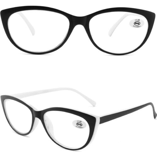 Eso Vision Cat Eye Reading Glasses for woman Black womens Readers for sale in high quality with pouch and cleaning cloth 3.50