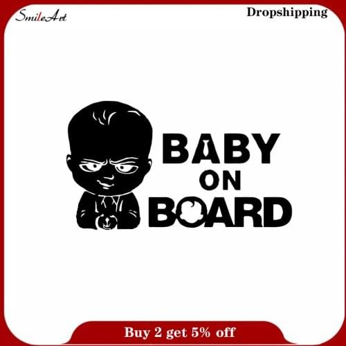 Exquisite Baby on Board Sticker Waterproof Vinyl Wallpaper Home Decor Removable Wall Sticker Art Decals
