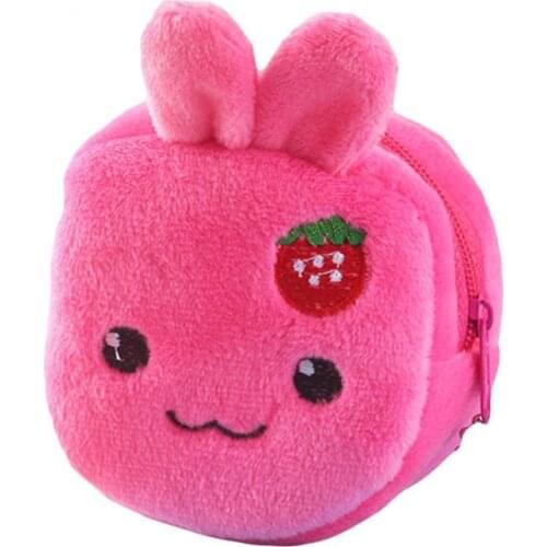 Portable Cute Plush Coin Purse Panda Animal Small Coin Purse Zipper Money Wallet Wholesale Kids Birthday Gift New Backpack