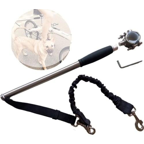 Dog Bicycle Exerciser Leash Newest Model- Soft & Easy Pull Tug Free Control from Small to Large Dogs
