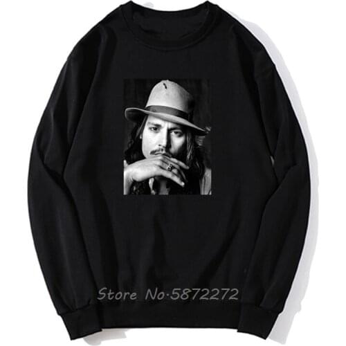 Johnny Depp Men Unisex Or Men Fitted Hoodie Jack Sparrow Caribbean Pirate Funny Men Pollover Sweatshirt Hoodies Streetwear