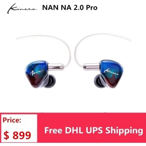 KINERA NAN NA 2.0 Pro 2EST+1DD+1BA In Ear Earphone HIFI DJ Monitor Earbuds with 2.5mm 3.5mm Adapter 0.78 2Pin Cable Headphone