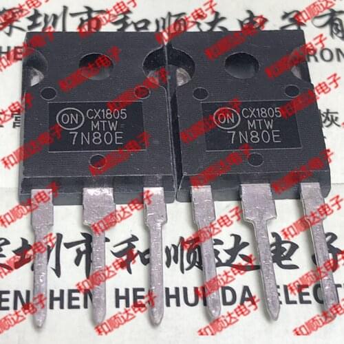 10pcs/lot MTW7N80E New Spot TO-247 800V 7A