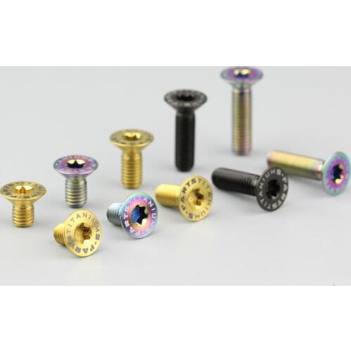 2pcs M5 countersunk head screws ultralight titanium alloy screw tail hook bolts multicolor optional high quality 8mm-20mm length