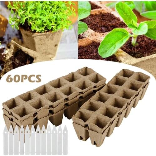 5Pcs Garden Paper Nursery Cup Biodegradable Organic Germination Seedling Trays Plant Seed Grow Pot Flower Pots Herb Vegs Kit