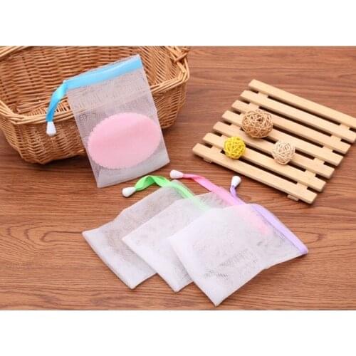 500pcs Practical Soap Blister Mesh Soap Net Foaming Net Easy Bubble Mesh Bag Popular Bath & Shower Random Color