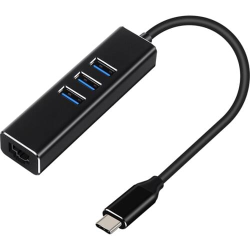 Tccmebius USB3.0 to Ethernet hub adapter with RJ45 Gigabit network LAN port docking station,suitable Suitable for PC laptopsetc