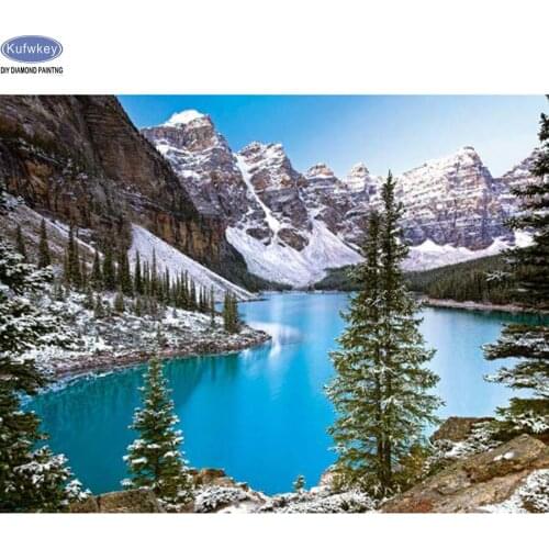 Full square diamond 5D DIY diamond embroidery Mountain,Lake,landscape,snow,sale diamond painting Cross Stitch Rhinestone mosaic