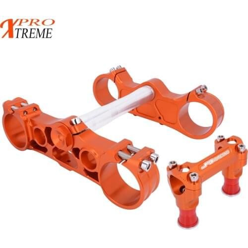 Motorcycle Aluminum Triple Tree Clamp Steering Stem Bar Mount For KTM SX/SXF/XCF/XCW/XCFW EXC/EXCF 125-525 2003 2004 2005-2013