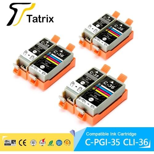 High Quality Compatible Ink Cartridge for PGI35 CLI36 pgi-35 cli-36 PIXMA iP100 inkjet cartridge Free Shipping for PGI35