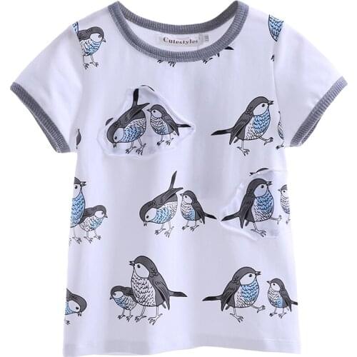 Футболки с коротким рукавом для девочек Cutestyles China At AliExpress