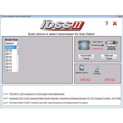 For Isuzu Diagnostic Service System (IDSS) II [2018]+license for unlimited install promotion