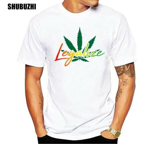 Print Fitted Legalize Reggae Hemp T Shirt Natural Hilarious Tshirts Basic Solid Big Size 3xl 4xl 5xl Tee Top