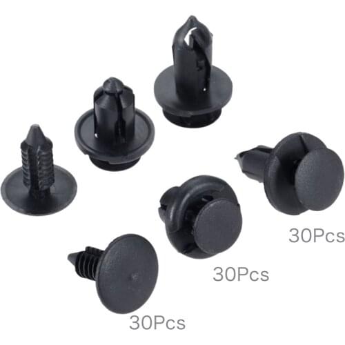 GRC-18 7/9/10mm Nylon Push Expansion Screws Replacement Kit,Bumper Fastener Rivet Clips for GM 21030249 Ford N807389S 90pcs/set