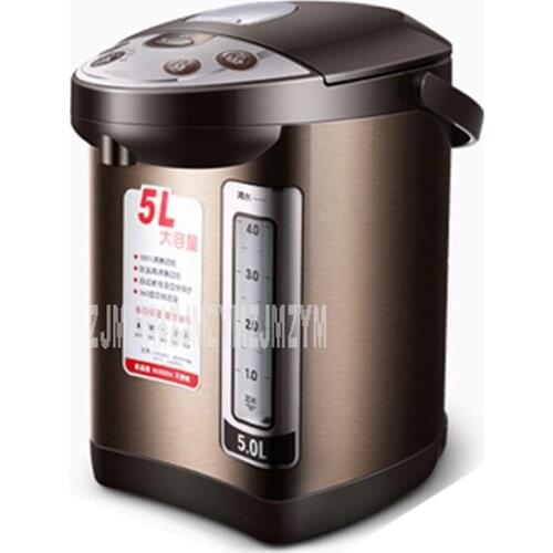 HX-8510 5L 1600W Home Stainless Steel Automatic Intelligent Electric Air Pot Keep Warm Temperature Control Water Boiler Kettle