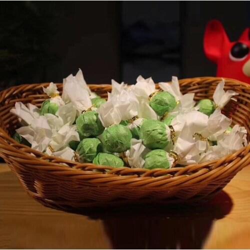 6A Chinese Tea Fujian Chen Pi Lao Bai Cha Compressed Mini Pu'er Tea Fuding Old White TeaLipid-lowering and Beauty Free Shipping