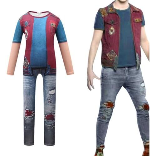 Zombie 2 Jumpsuit For Teen Boy Cloth Halloween Child Print Cosplay Romper Kid Playsuit Pelele Bodysuit 8 10 Year