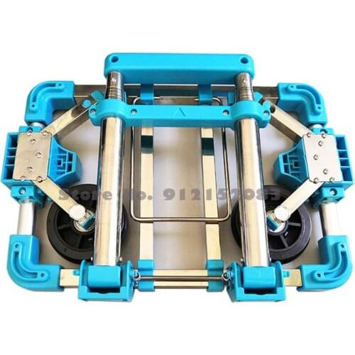 Stainless Steel Lightweight Grocery Shopping Carts Foldable Portable Trolleys Home Shopping And Luggage Trailers For The Elderly