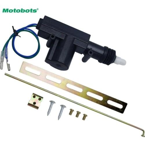 MOTOBOTS 1PC 2-Wire Car Central Lock System Single Gun Actuator Motor With Mounting Metal Kits #MX4662