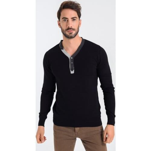 Heyss V Collar Male Knitwear Sweater