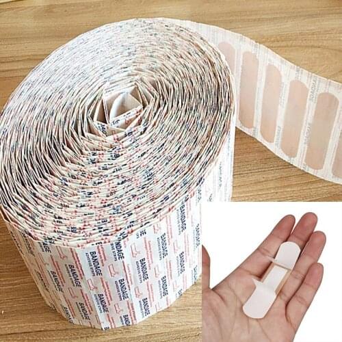 50/100pcs Band-Aids Waterproof Breathable Cushion Adhesive Plaster Wound Hemostasis Sticker Band First Aid Bandage Medical Gauze