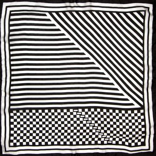 Natural Silk Scarf Women Bandana Female Hair Scarf for Women Silk Head Scarf Womens Square Silk Headband Face Mask Scarf Stripe