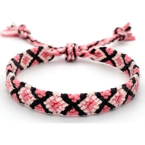 Hand-made Kpop Hot iKON Kim HanBin B.I Chain Weave Bracelet Cotton Thread Weave Bracelet Chain Jewelry Prop Gifts New