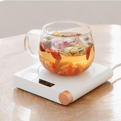 URLLIFE 3Life Heating Coasters USB Electric Heating Pad Drink Warmming Keeping Touch Control LED Screen Household Office Heater