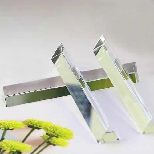 Trimming Triangle Crystal Clear Prism With Gift Box Glass Chandeliers Pendants Parts Glass Lamp Drop Pendants