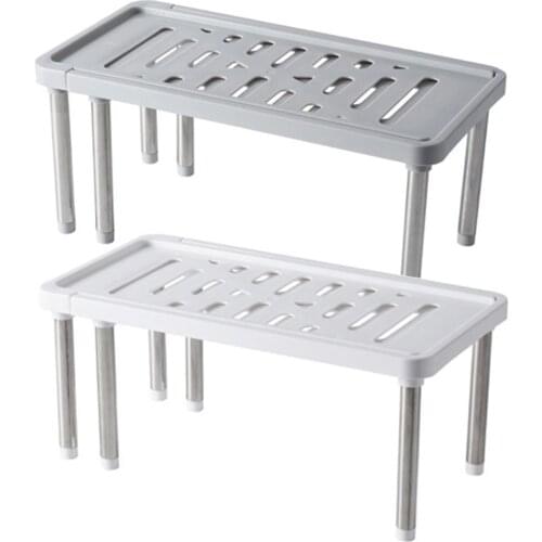 Stainless Steel Storage Shelf Shoe Rack Cabinet Holders Home Closet Organizer Space Saving Wardrobe Shelves Kitchen Organizer