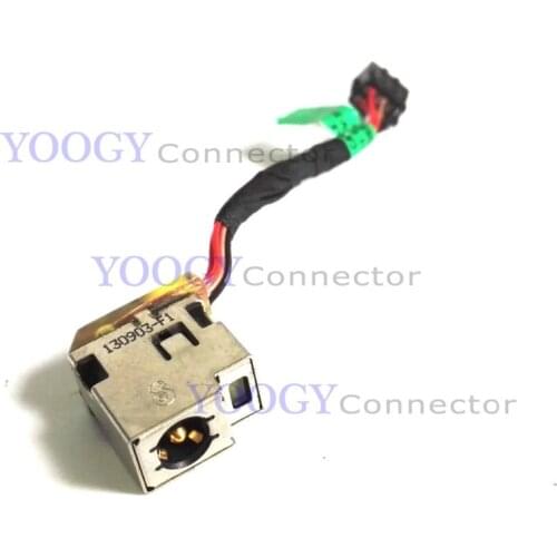1pcs 698230-SD1 DC power jack connector with cable fit for HP 14-b 14-b015dx series laptop dc socket port